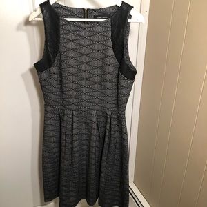 Ivanka Trump faux Leather Trim Dress